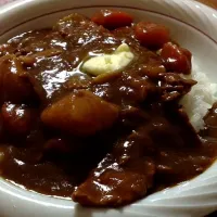 一晩寝かせたカレーのバターのせ|mango wanigaさん