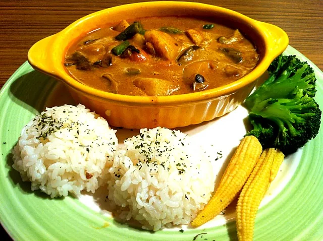 curry veg with rice|Foodさん