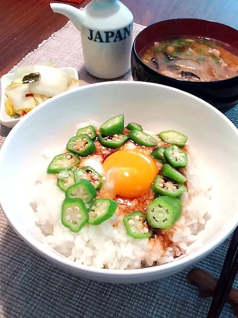 とろろおくら丼|うしこの美味しいレストランさん