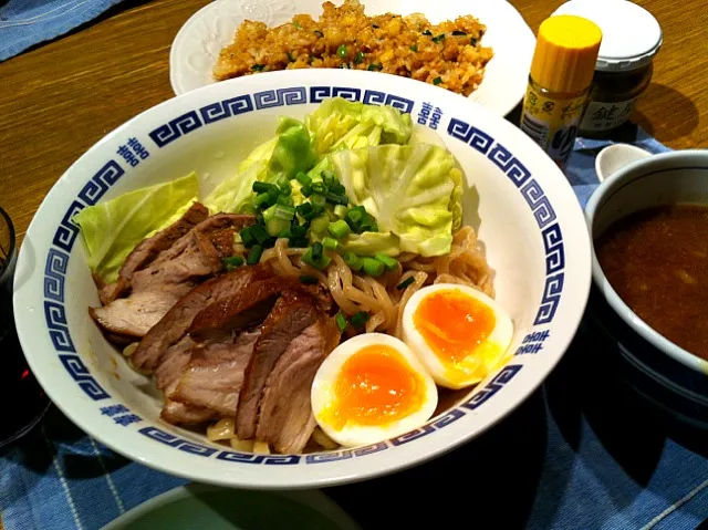 Snapdishの料理写真:つけ麺   炒飯|高田恵子さん