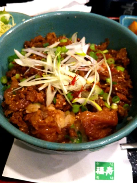 牛カルビ丼定食|いだっちさん