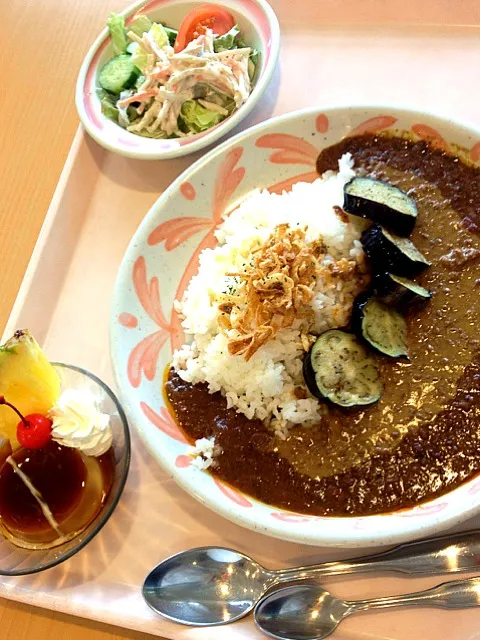 茄子のキーマカレー|みかもぐさん