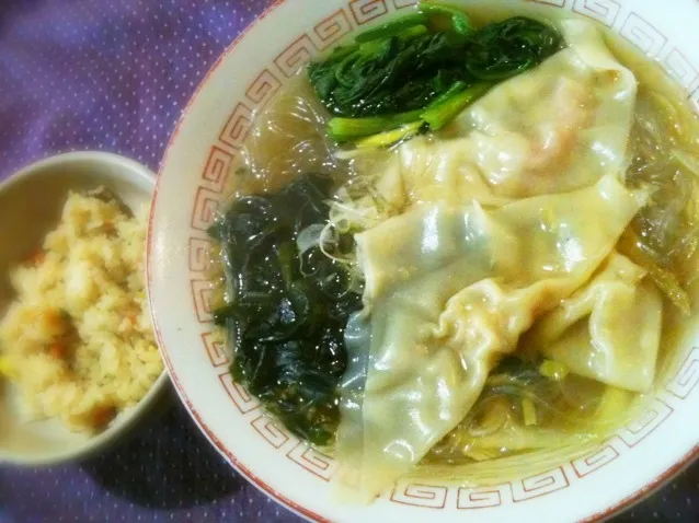 ワンタン春雨＆ミニチャーハンランチ|純さん