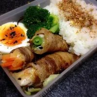 Snapdishの料理写真:野菜肉巻べんとう|saoriさん