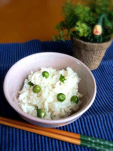 旬モノ‼豆ごはん🍚|チカさん