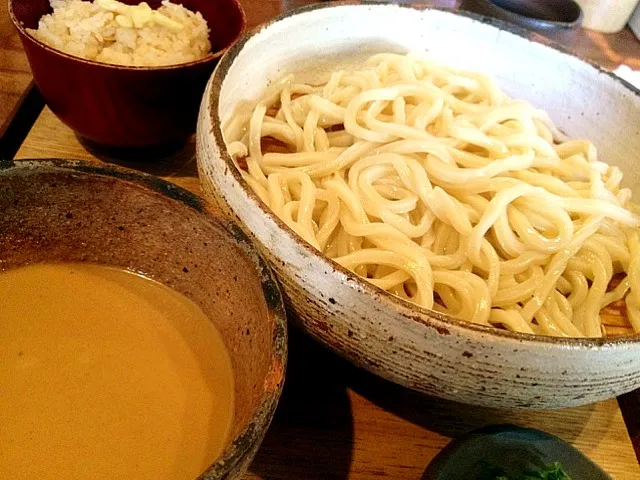 胡麻だれうどん Udon noodle w/ sesami soup|chan mitsuさん