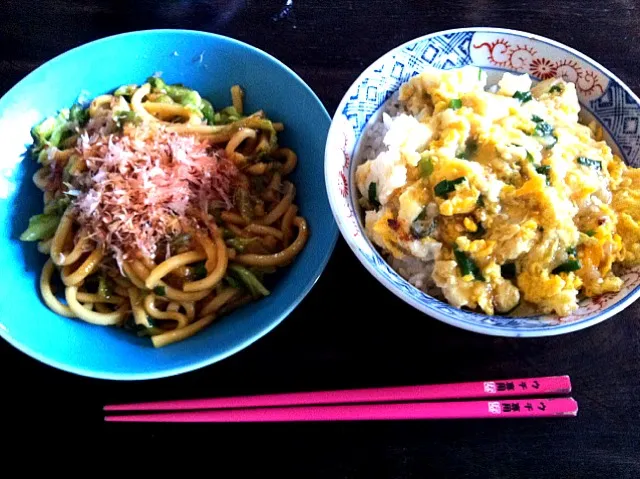 卵丼、焼きうどん|ぼーちゃんさん