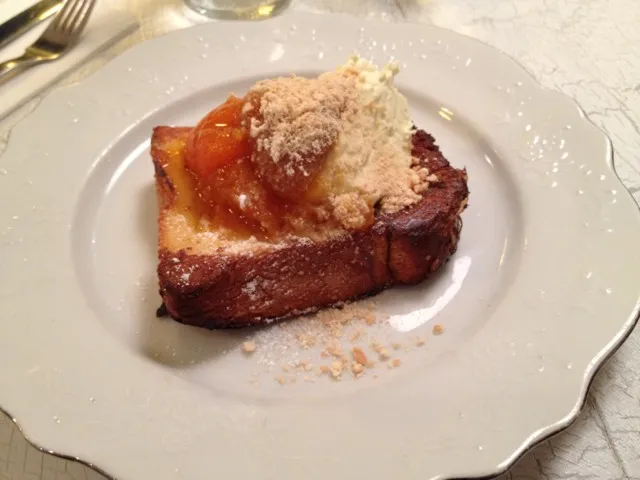 Snapdishの料理写真:decontructed citrus cheesecake with apricot brioche|Margaretさん