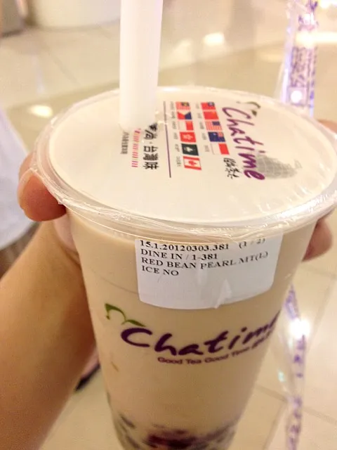 Red Bean Pearl Milk Tea Chatime|Billy Djunaidiさん