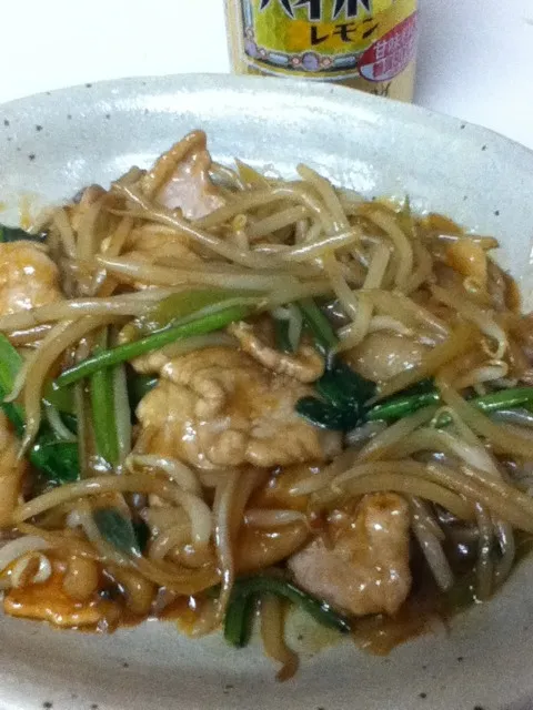 もやしと豚肉の香味炒め|Yasuharuさん