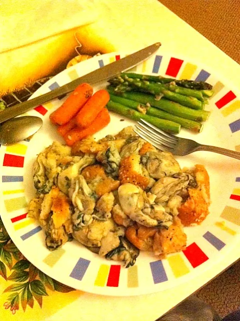 Snapdishの料理写真:Baked oyster w/ bread mix|Sophieさん