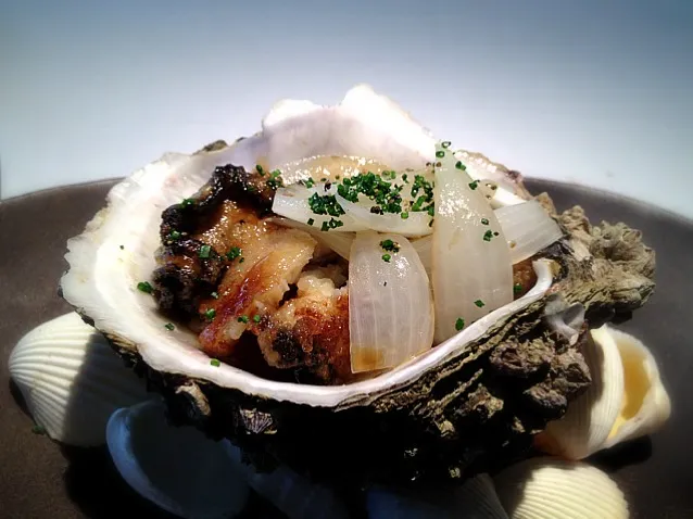 japanese rock oyster with onion essense|willzさん