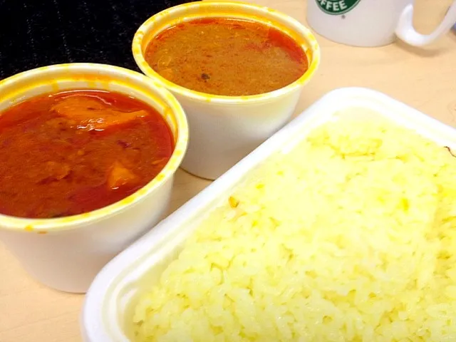 Pork curry and keema curry to go|chan mitsuさん