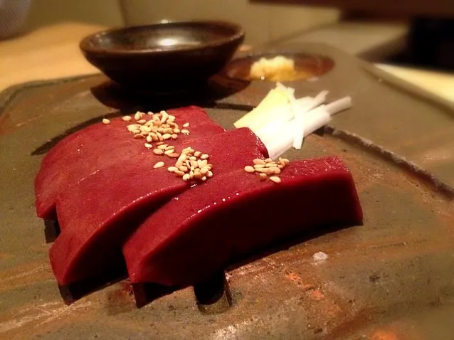 calf liver sashimi|willzさん