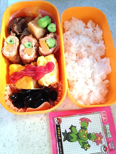 5歳児のお弁当。本人の希望で二段弁当だけど、量ってどうなの？|sarabinさん