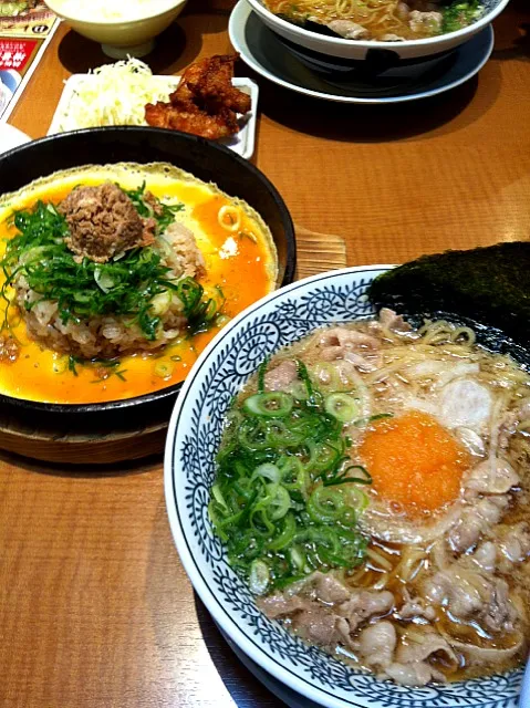 Snapdishの料理写真:丸源ラーメン♪お腹いっぱいです♪(´ε｀ )|yuriさん