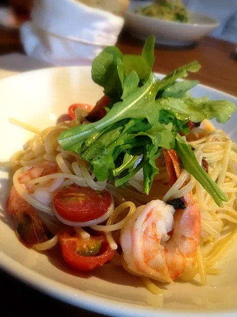 prawn pasta with rucola|willzさん