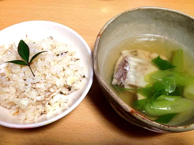 鯛めしとアラの吸い物|トリさん