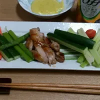 照焼きチキンと 野菜スティック|麻理さん