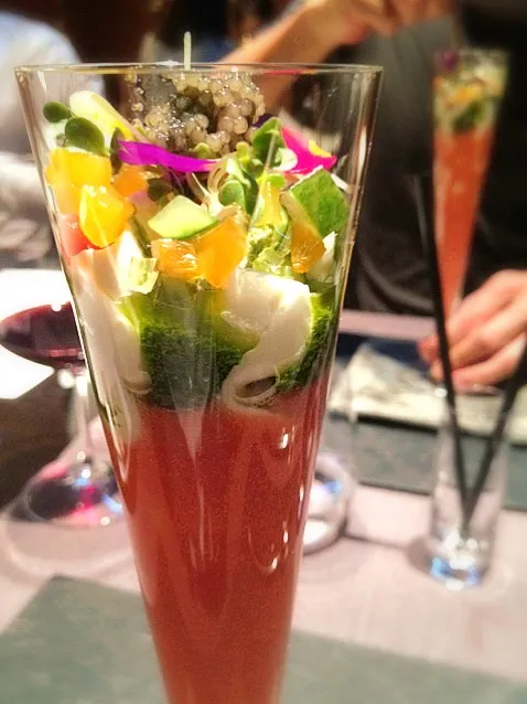 Snapdishの料理写真:vegetable parfait with caviar|willzさん