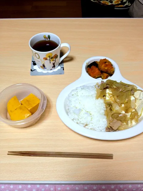 肉豆腐、かぼちゃの煮物、かぼちゃプリン|chappyさん