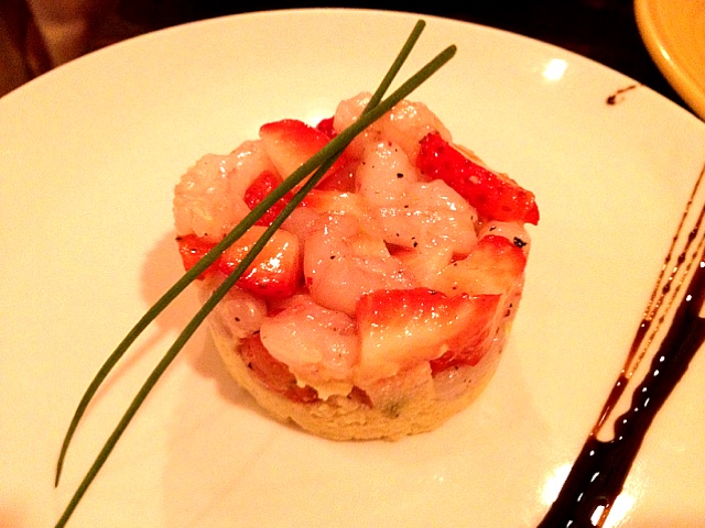 甘エビとイチゴのカルパッチョ ルーア ブランカ Snapdish スナップディッシュ Id Gjcqi