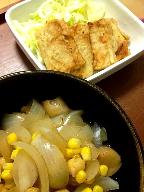 さくさく☆高野の鶏天風、玉ねぎ丼|**unimam**さん