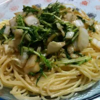 水菜と白菜の和風パスタ★ 隠し味はバター醤油:)|megumi watanabeさん