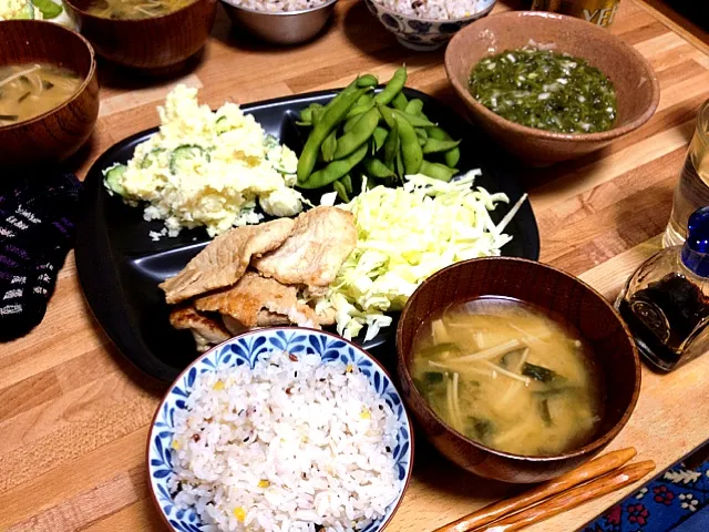 生姜焼き定食|メイさん