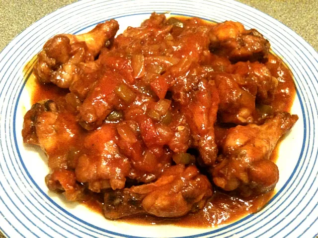 Chicken wing with sweet chilli sauce|Eveさん