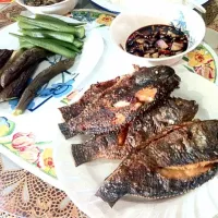 Tilapia with Okra and Talong|Ej Tenorioさん