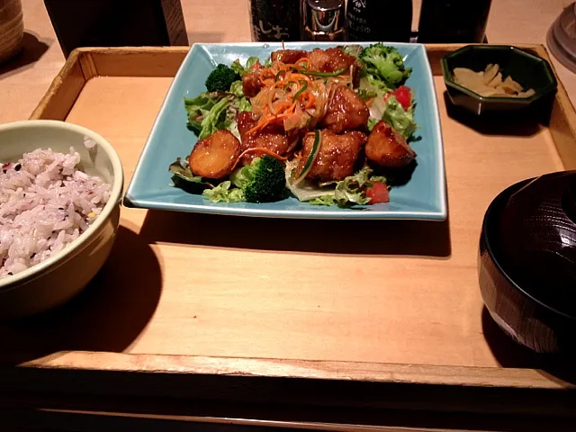 Snapdishの料理写真:鳥の南蛮漬け定食|ぶっちさん