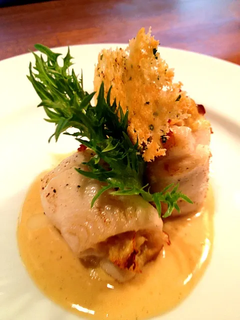 crab stuffed sole with truffle cream reduction|lauren shannonさん