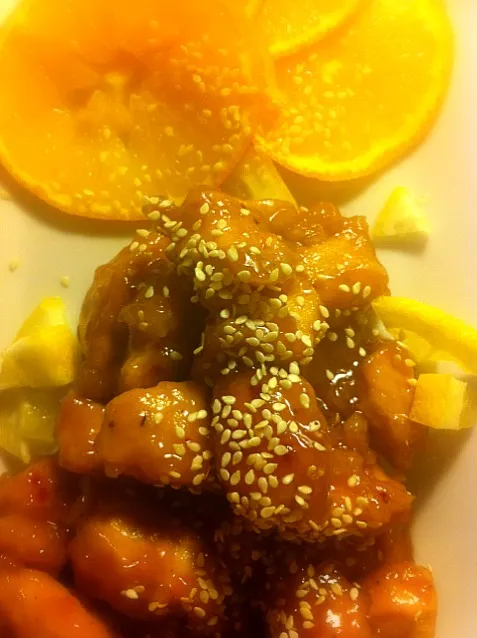 Snapdishの料理写真:orange chicken|ReciBellaさん