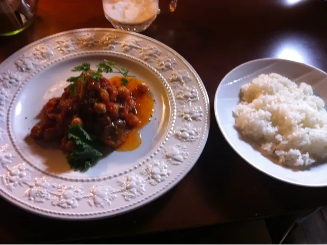 豚肉とひよこ豆のトマト煮込み|* こ と み ー る *さん