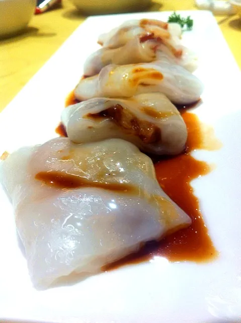 steamed rice-roll with BBQ pork|skyblueさん