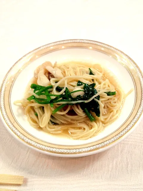 クレソンと煮込み自家製卵麺|まゆゆんこ♡さん