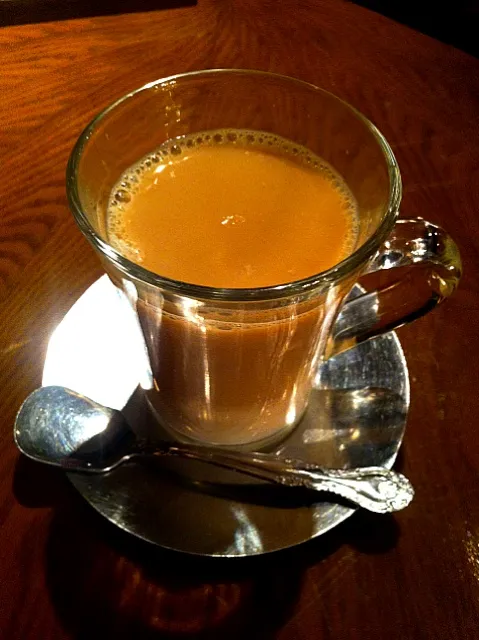 cafe au lait at Baked Crown Cafe, Koenji|Sarah Everitt Furuyaさん