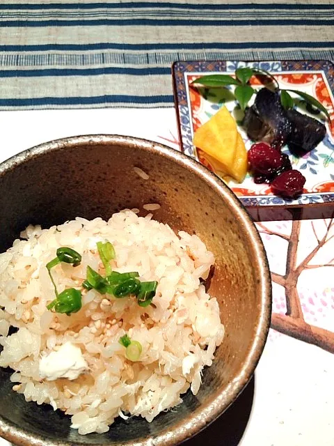 鯛めし、漬け物(((o(*ﾟ▽ﾟ*)o)))この漬け物美味|cccさん