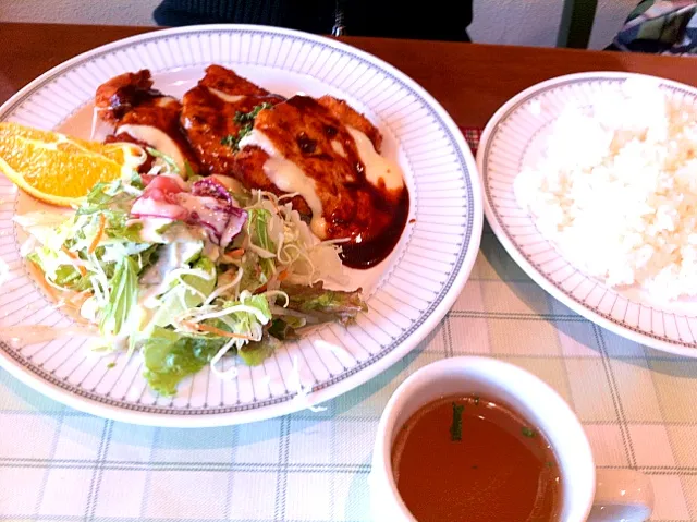 Snapdishの料理写真:チキンチーズカツ|Takuro.Saitoさん