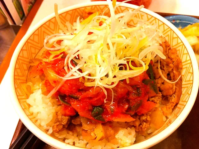 ねぎキムチ牛丼|kumiさん