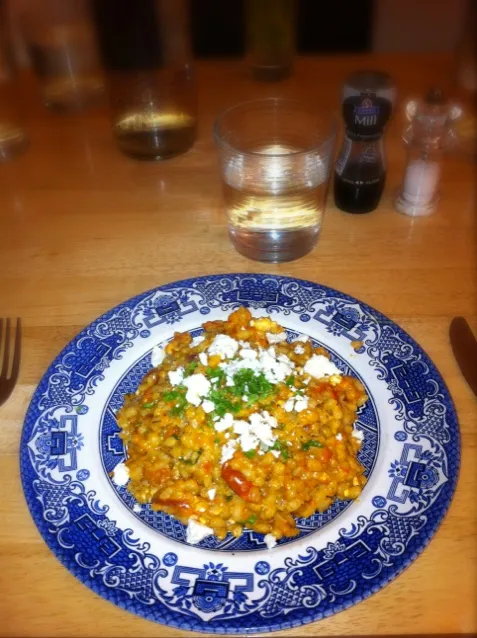 barley risotto with lemon and feta cheese|isabel alderson blenchさん