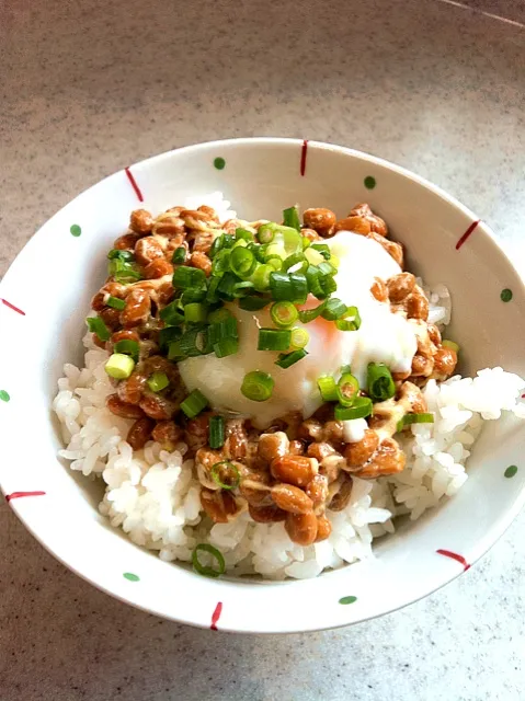 納豆たまご丼！！|mikik0さん