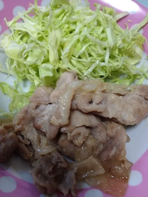 Snapdishの料理写真:豚肉の塩麹＆味噌焼き|mamesayaさん