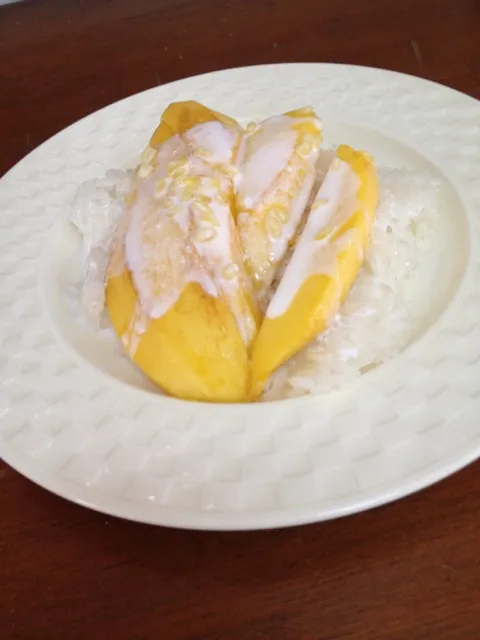 sticky rice with ripe mango|mahawanjameさん