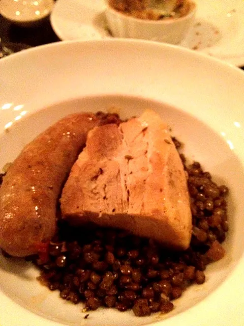 lentils slow cooked pork and housemade sausage|lauren shannonさん