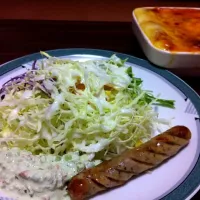 Snapdishの料理写真:sausage salad with french dressing|Kate Archwametyさん