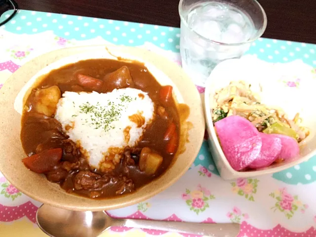 カレー、もやしチャンプルー|ゆきこさん