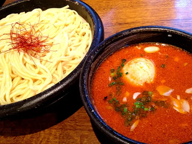 アーモンド担々つけめん 大盛り 味付玉子|tecklさん