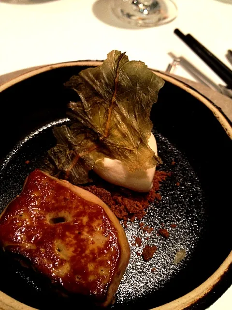 foie gras and mustard greens "ice cream"|lauren shannonさん